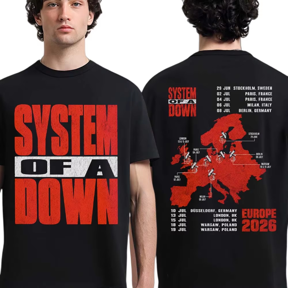 システム オブ ア ダウン EU＆UKツアー2026 Tシャ - Summer Clothing Uk Men のレビューと価格