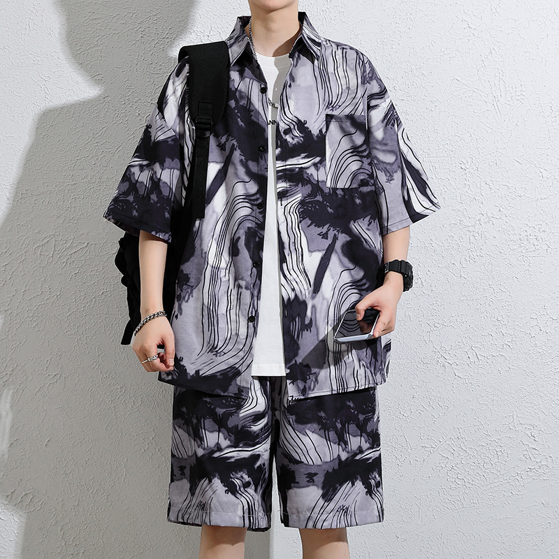 ハワイアンフラワーシャツ メンズ 半袖 ルーズ ラージサイズ - Beach Shirt Hawaiian のレビューと価格