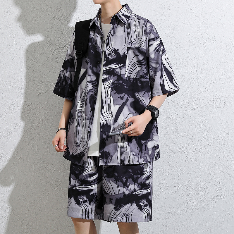 ハワイアンフラワーシャツ メンズ 半袖 ルーズ ラージサイズ - Beach Shirt Hawaiian のレビューと価格