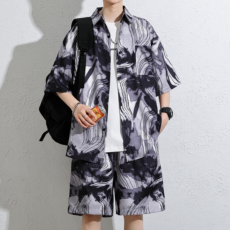 ハワイアンフラワーシャツ メンズ 半袖 ルーズ ラージサイズ - Beach Shirt Hawaiian のレビューと価格