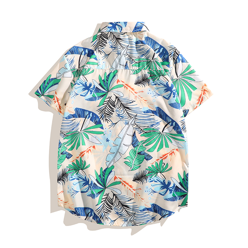 ハワイアンスタイルシャツセット メンズ 夏用 ルーズフィット - Beach Shirt Hawaiian のレビューと価格
