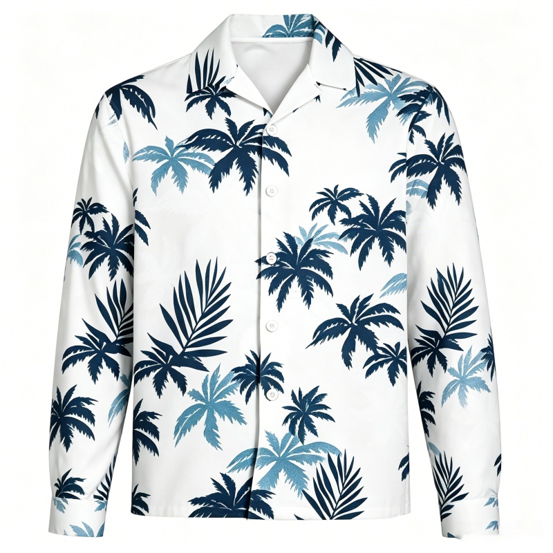 メンズビーチバケーション長袖ハワイアントップストロピカルココ - Beach Shirt Hawaiian のレビューと価格