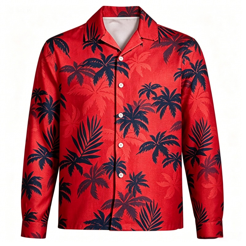 メンズビーチバケーション長袖ハワイアントップストロピカルココ - Beach Shirt Hawaiian のレビューと価格