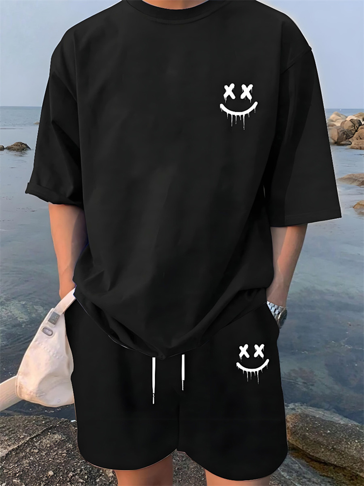 2ピースサマー3Dカジュアル日常着メンズ半袖ショーツセットハ - Beach Shirt Hawaiian のレビューと価格