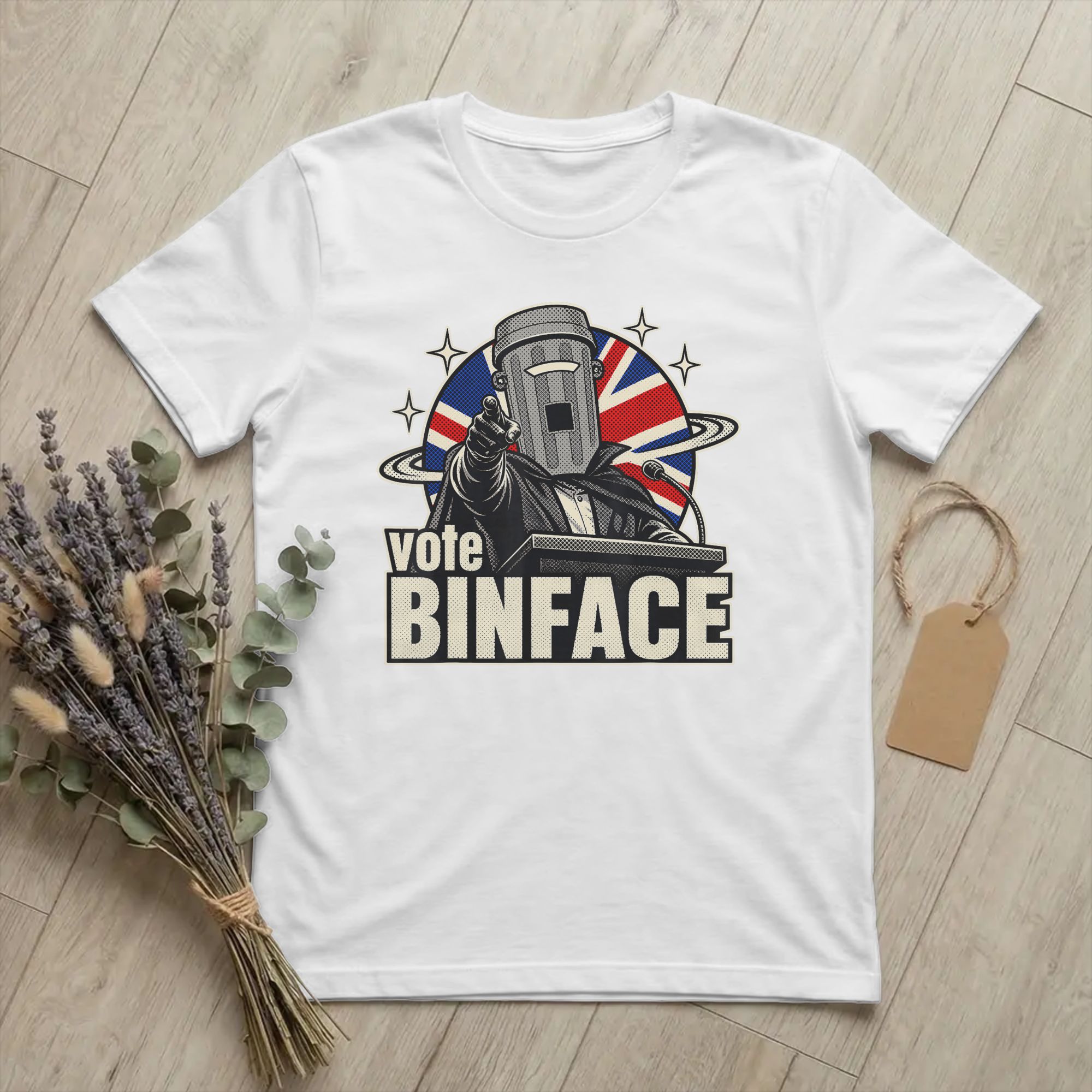 カウント・ビンフェイスに投票するイギリス総選挙Tシャツメンズ - Summer Clothing Uk Men のレビューと価格