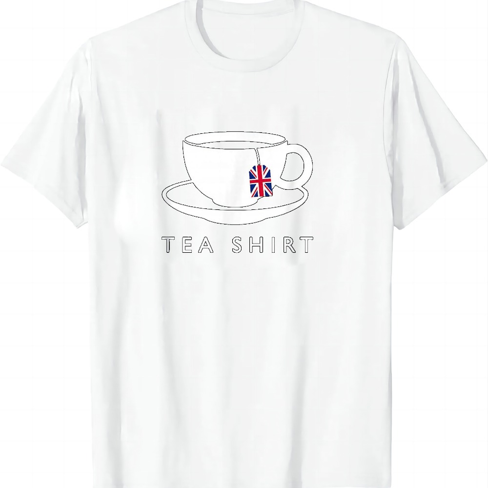 I Love English Tea UK Flag Tシャ - Summer Clothing Uk Men のレビューと価格