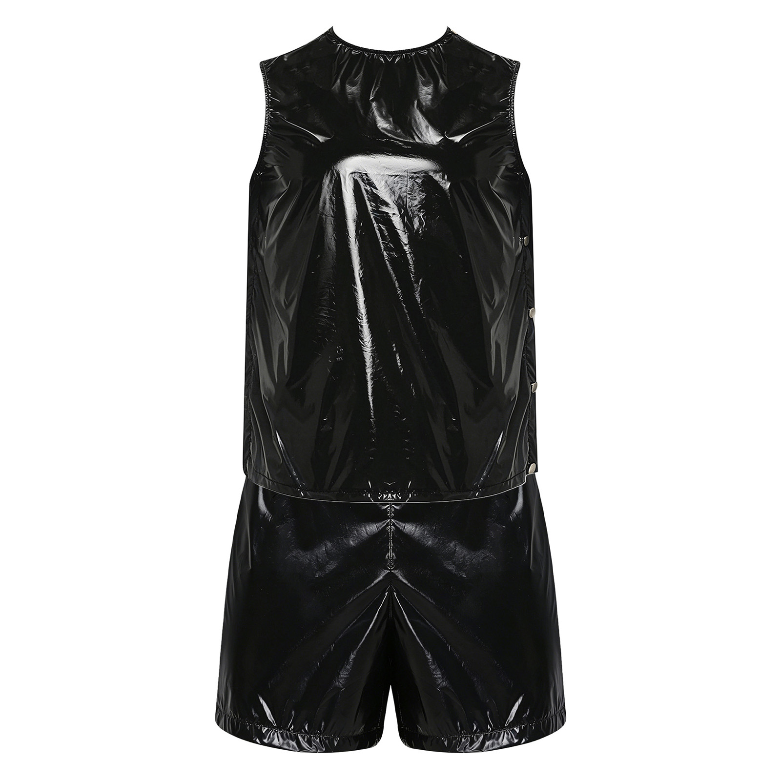 メンズ防水汗止めトラックスーツタンクトップとサイドボタン付き - Summer Clothing Needs のレビューと価格