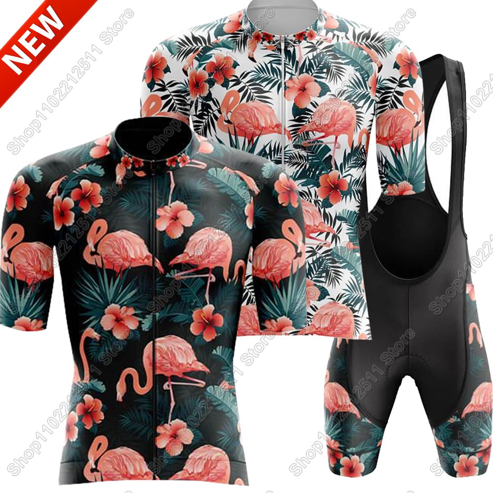 2025 フラミンゴサイクリングジャージセット自転車服男性夏 - Summer Clothing Men 2025 のレビューと価格